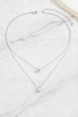 Larna Layered Necklace - Silver
