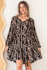 Model wearing Lianda Mini Dress in Helio Print from Salty Crush
