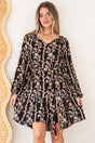 Model wearing Lianda Mini Dress in Helio Print from Salty Crush