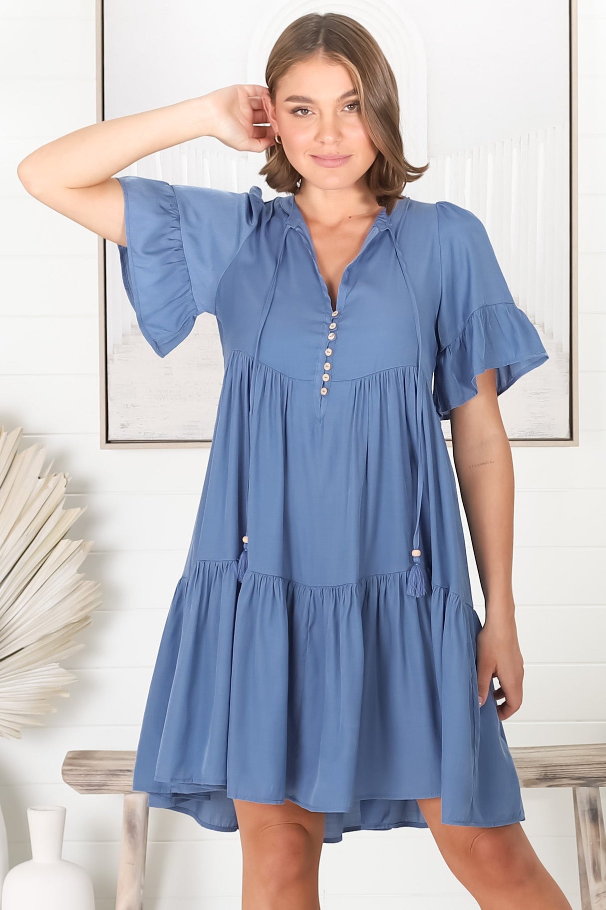 Lilou Mini Dress - Blue