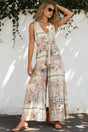 Model wearing Lira Jumpsuit in Tempest Print from Salty Crush
