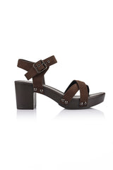 Lulu Clogs in Chocolate Brown