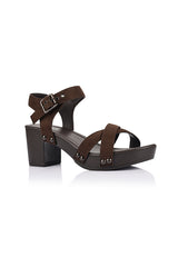 Lulu Clogs in Chocolate Brown