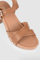 Lulu Clogs in Tan