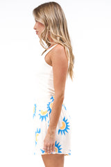 Mabel Shorts  - High Waisted Paperbag Shorts in Aloha Sunset Print