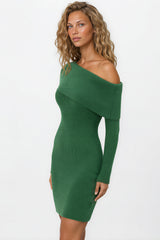 Model wearing Marnelle Mini Dress in Green from Salty Crush