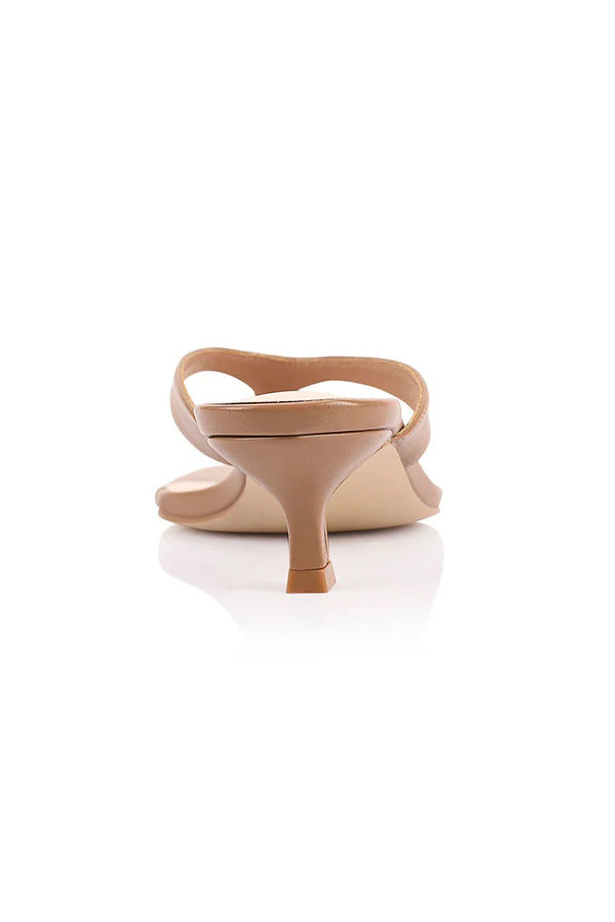 Martha Kitten Heels - Dark Caramel Tan