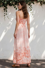 Model wearing Mattina Maxi Dress in Nada Print from Salty Crush
