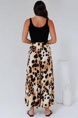 Mezza Pants - Paper Bag High Waisted Wide Leg Pants in Wild Ones Print