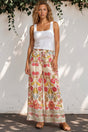 Model wearing Mezza Pants in Sweet Tea Print from Salty Crush