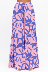 Miranda Pants - High Waisted Wide Leg Pants in Noa Print