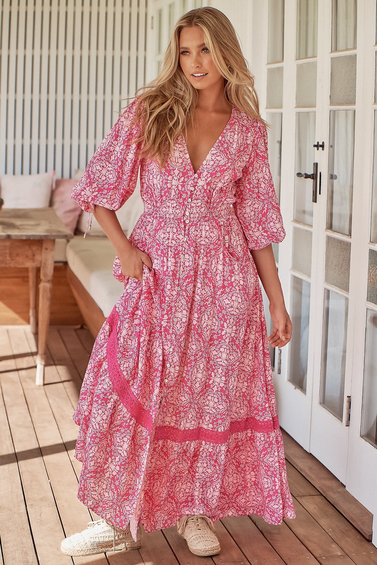 Molli - Pink Lemonade Maxi Dress