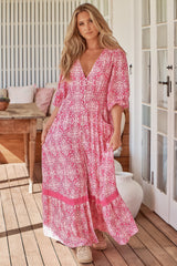 Molli - Pink Lemonade Maxi Dress