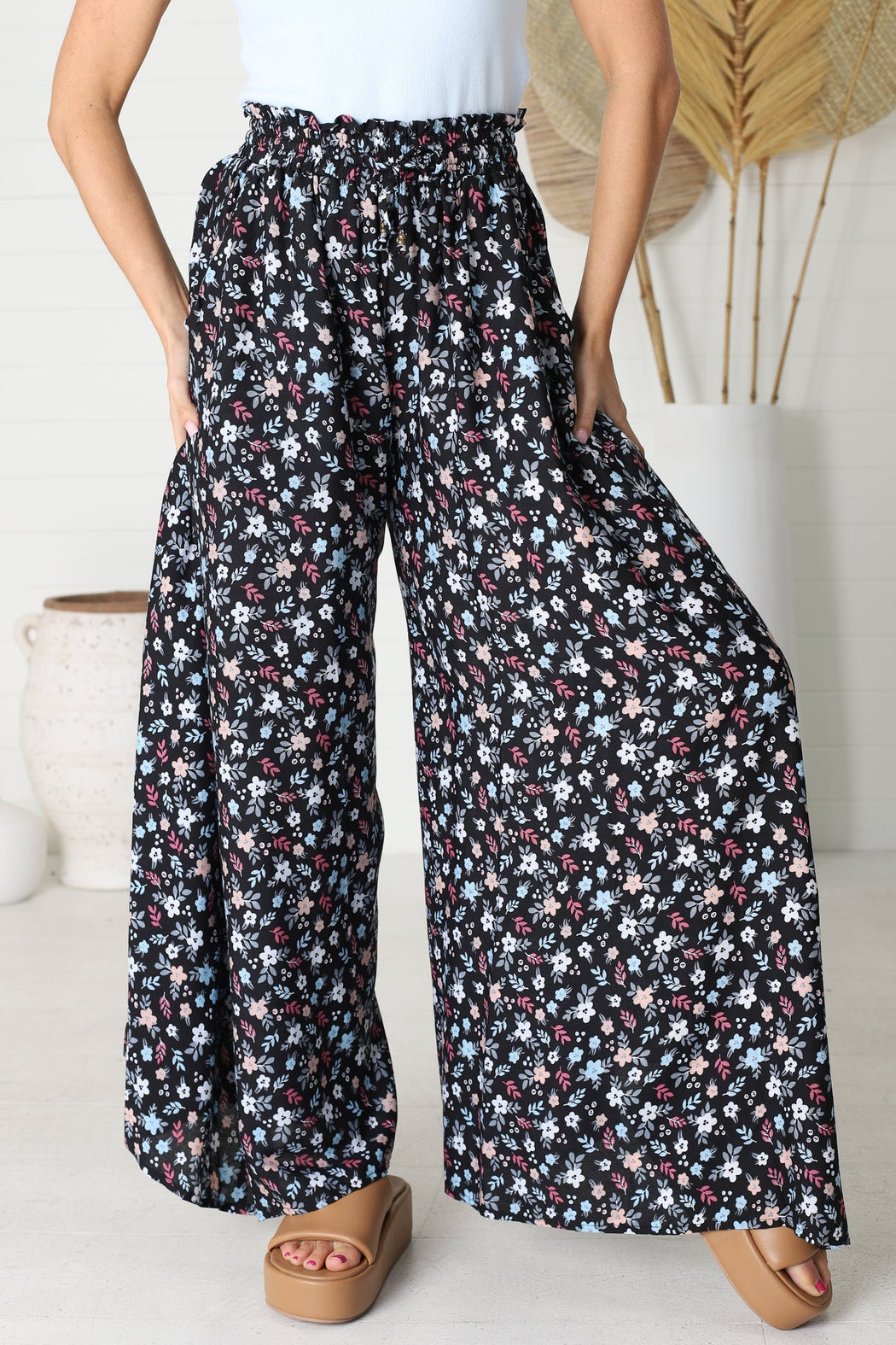 Salty Crush | Monique Pants - Black | Boho Pants