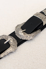 Nash Elasticated Western Buckle Belt - Black