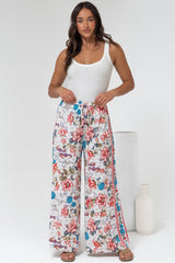 Tarin Pants - High Waisted Wide Leg Pants in Safia Print