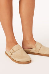 Orlin Slides - Slip on Mule in Desert Suede