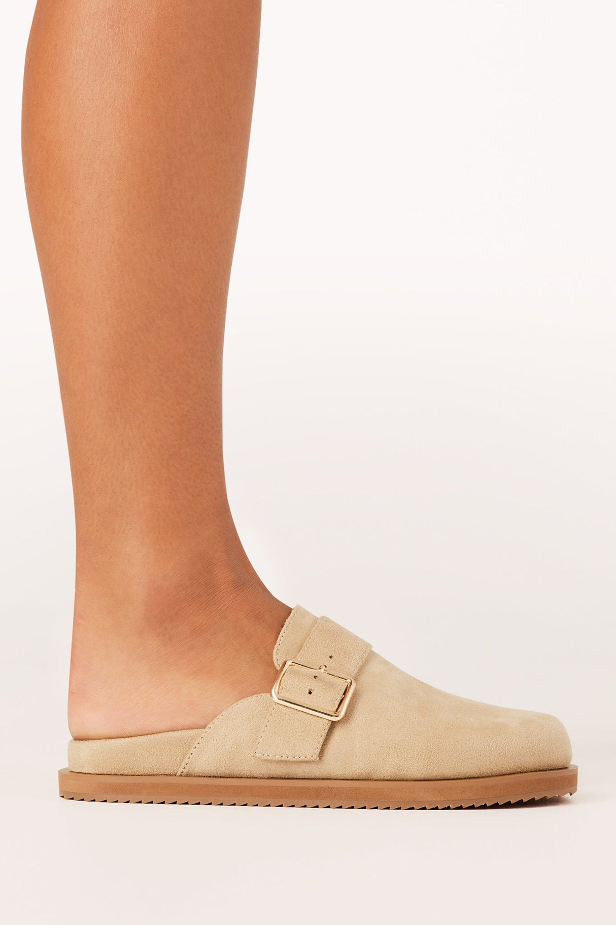 Orlin Slides - Slip on Mule in Desert Suede