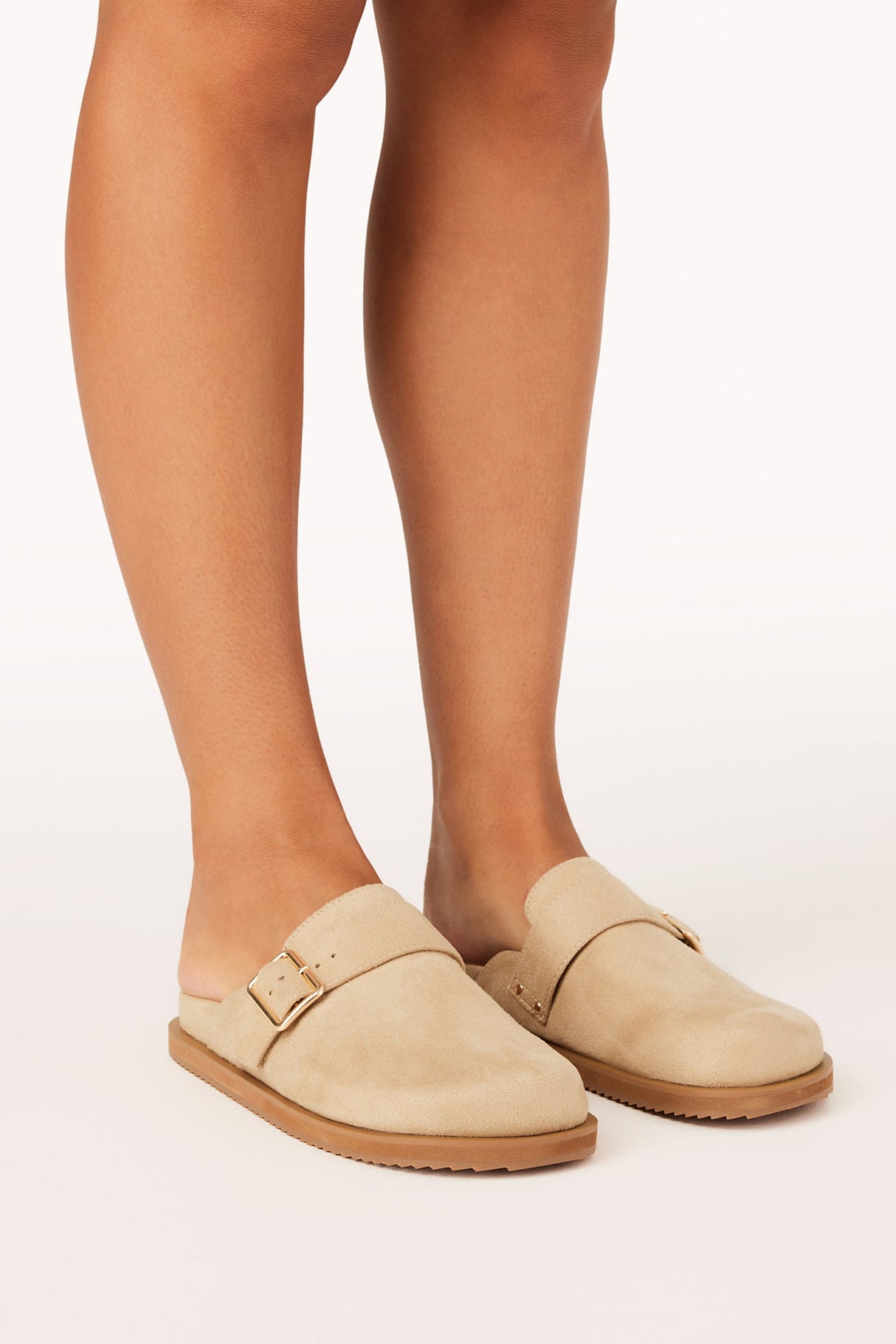 Orlin Slides - Slip on Mule in Desert Suede