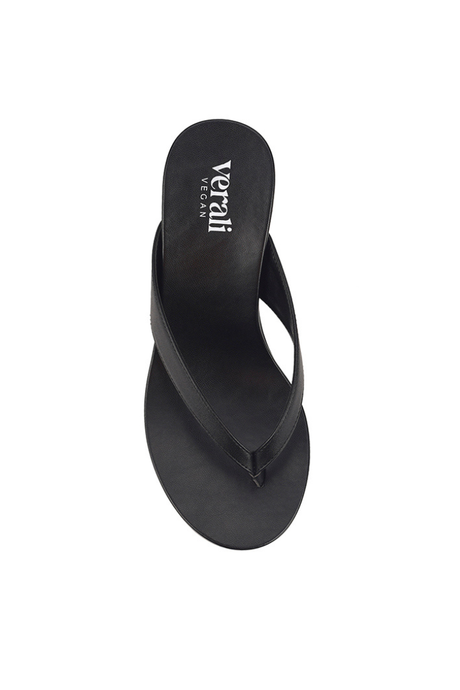 Polly Thong Wedges - Black