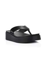 Raptor Flatform Thongs in Black