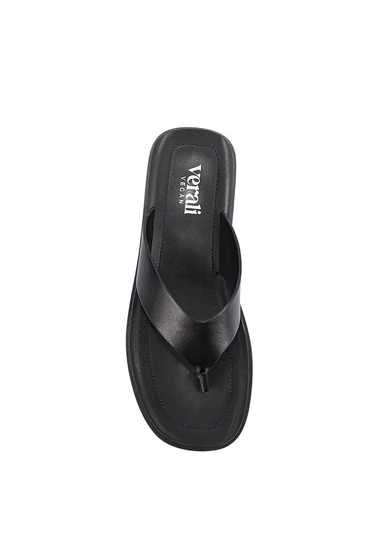 Raptor Flatform Thongs in Black