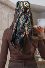 Rayne Scarf - Chain Print Black