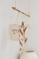 Rayne Scarf - Fan Print Beige