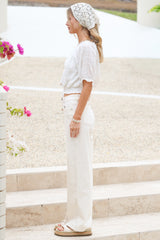 Samieka Jeans - Highwaisted Wide Leg Jean in White