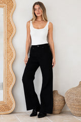Samieka Jeans - Highwaisted Wide Leg Jean in Black