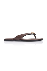 Sara Casual Thongs - Chocolate