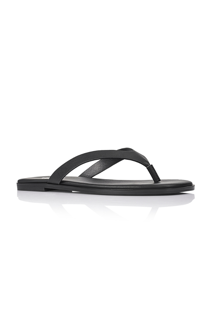 Sascha Casual Thongs - Black