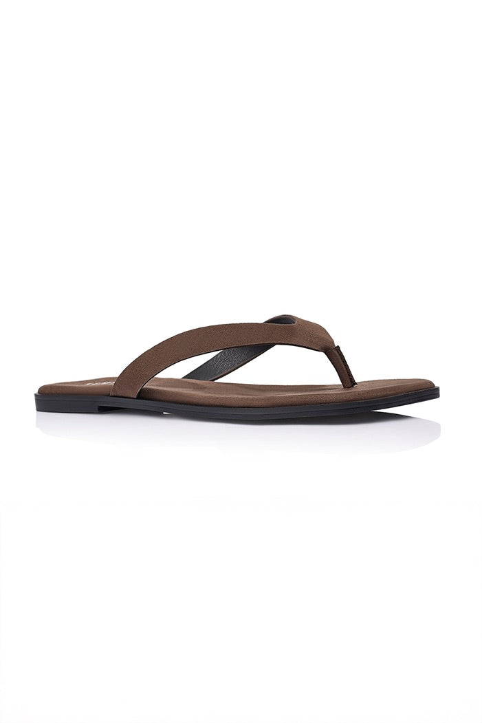 Sascha Casual Thongs - Chocolate Micro