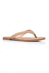 Sascha Casual Thongs - Taupe Micro