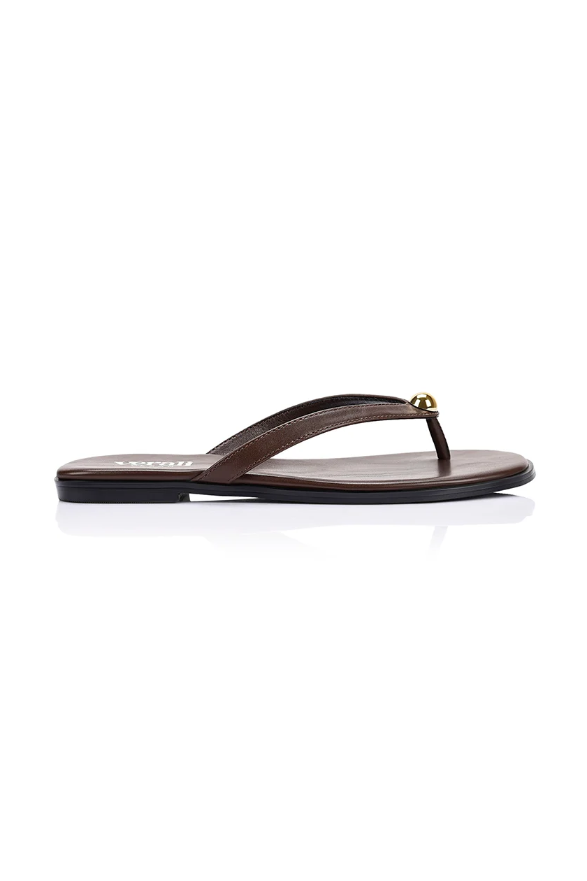 Sassy Casual Thongs - Chocolate