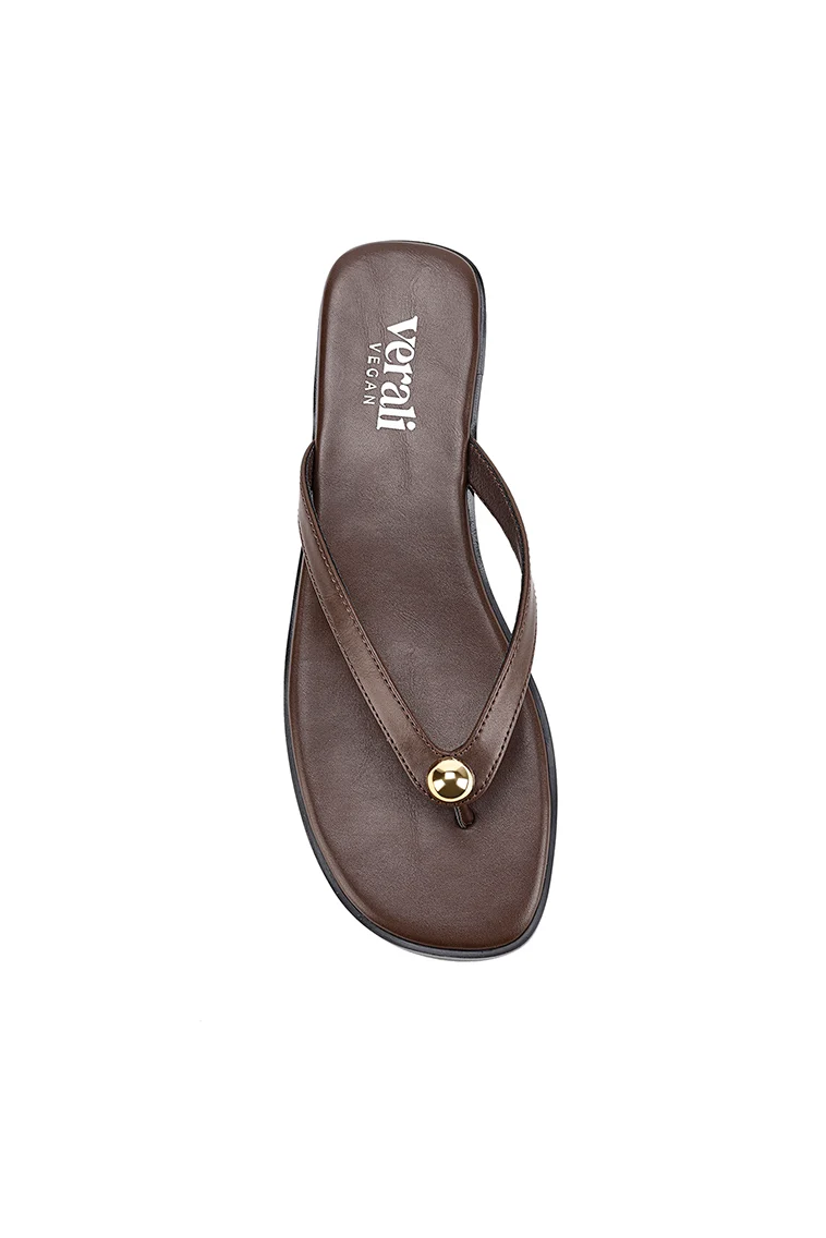 Sassy Casual Thongs - Chocolate