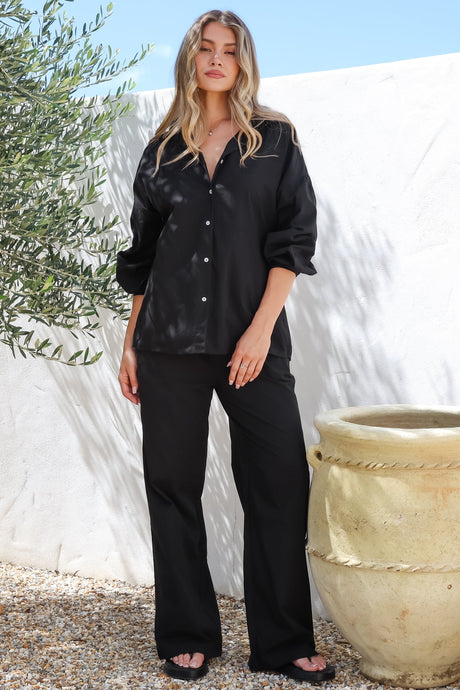 Model wearing Sawyer Set in Black from Salty Crush