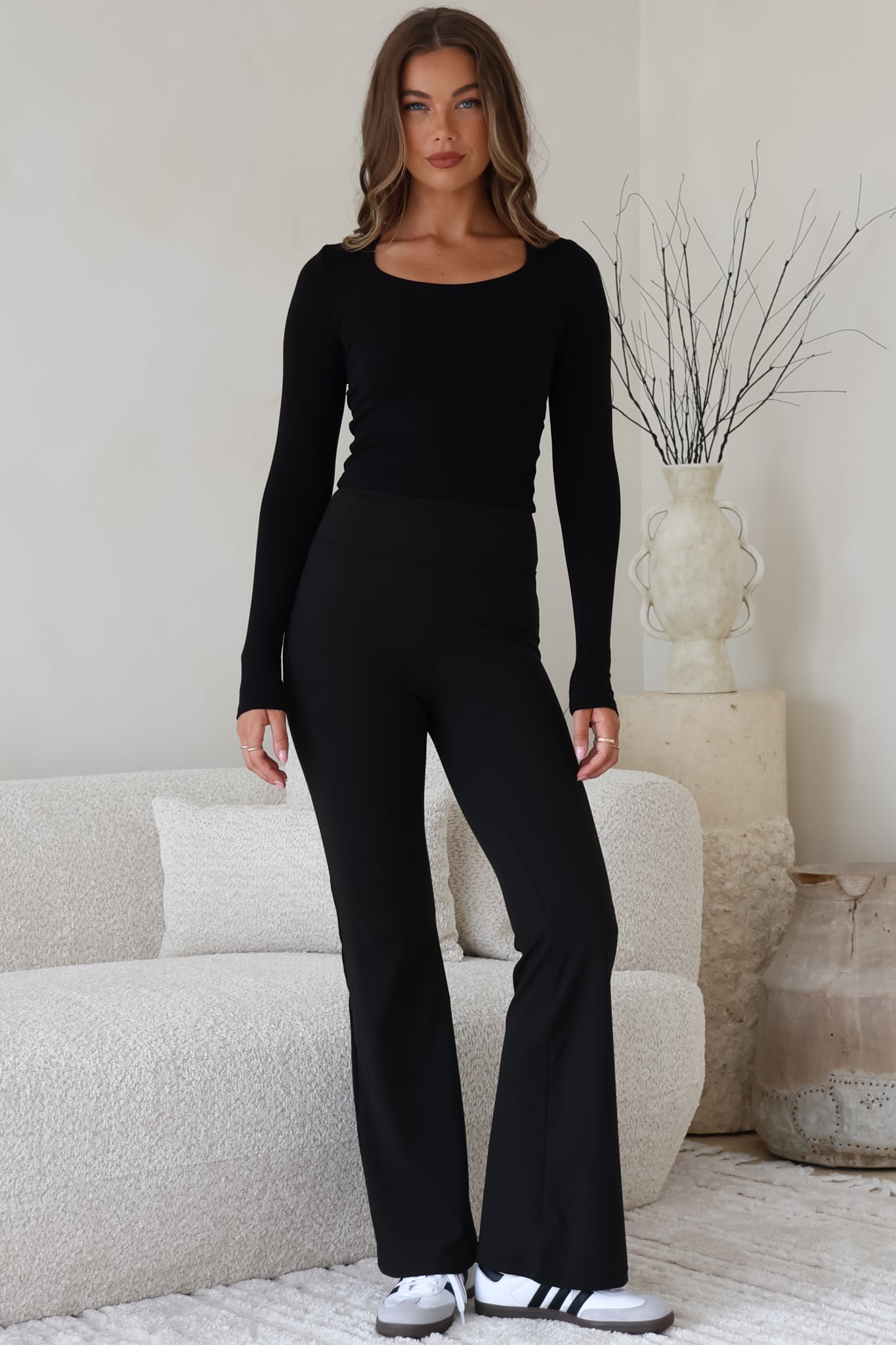 Scarlett Pants High Waisted Flare Pants