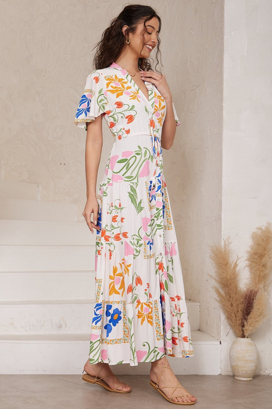 Caspia embroidered hotsell maxi dress