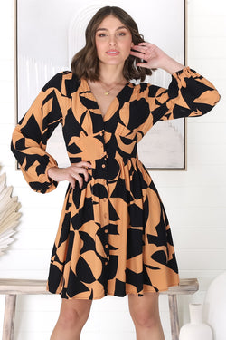 Soho - Irena Mini Dress - Orange