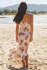 JAASE - Spritz Maxi Dress: Spaghetti Strap A Line Sun Dress in Love Story Print