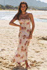 JAASE - Spritz Maxi Dress: Spaghetti Strap A Line Sun Dress in Love Story Print