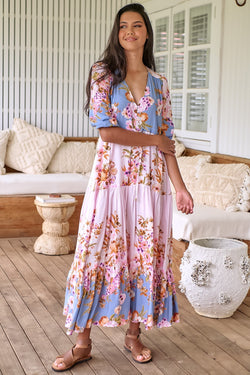 Tessa - French Rose Maxi Dress