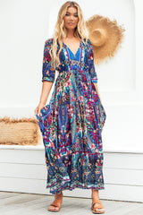 Jaase Tessa Rocco Maxi Dress Blue