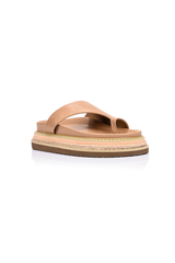 Thor Flatform Thongs in Biscuit