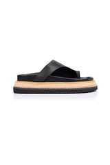Thor Flatform Thongs in Black
