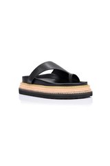 Thor Flatform Thongs in Black