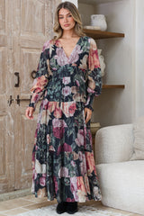 Model wearing Trina Maxi Dress in Annalisa Print from Salty Crush