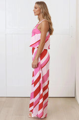 True Jumpsuit - Square Neckline Overall Jumpsuit in Vespa Print