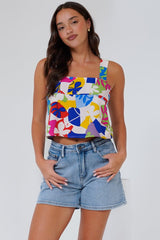 Umiko Cami - Thick Strap Boxy Cami in Betty Print